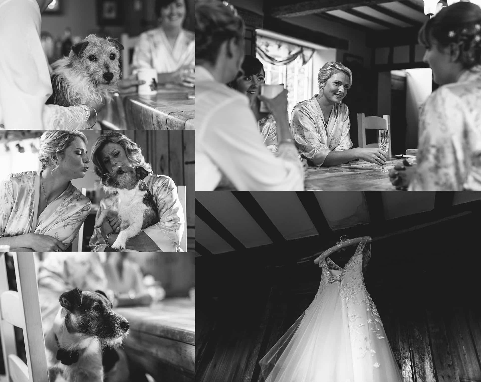 arah getting ready with Shropshire Documentary Wedding Photographer PbArtWorks
