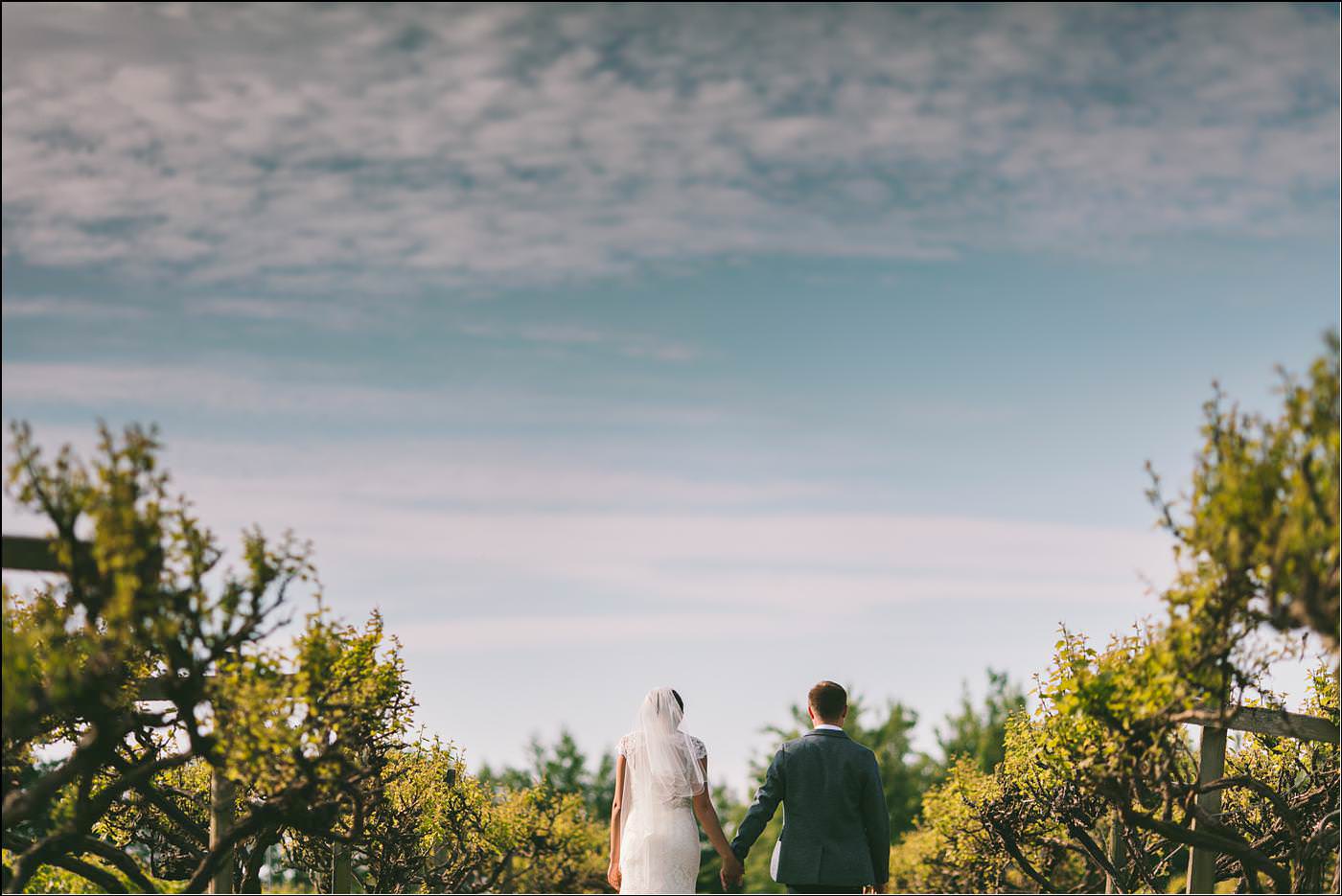 bride and groom with Shropshire destination photographer