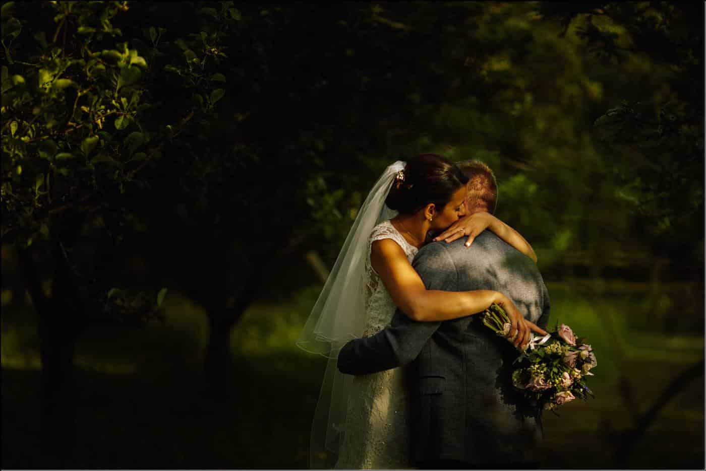 bride and groom with Shropshire destination photographer