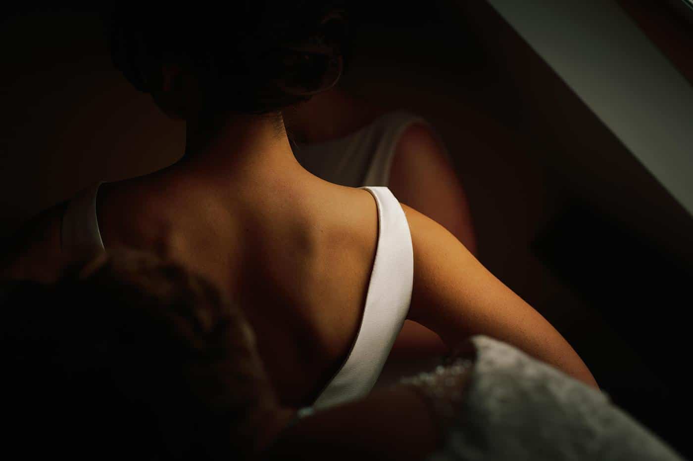 photograph of a bride in her dress