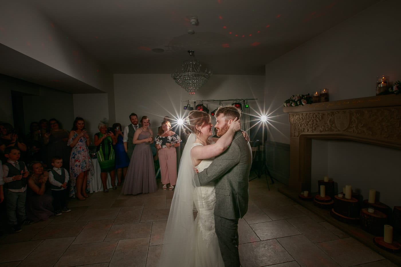 first dance at a Tyn Dwr Hall Wedding in North Wales