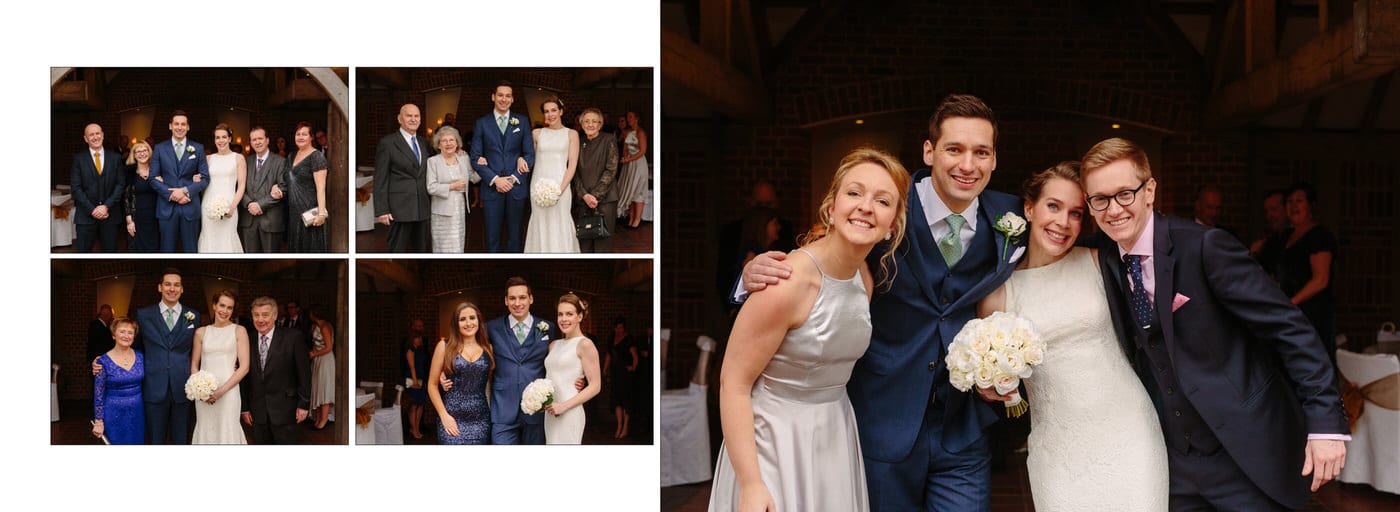 Formal wedding photographs taken at Goldstone Hall by Shropshire wedding photographer Phil Barrett