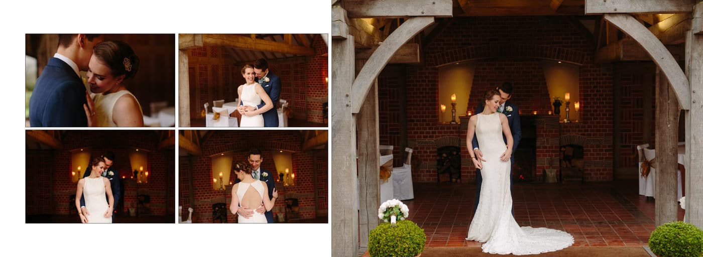 Bride and groom portraits at Goldstone Hall in Shropshire