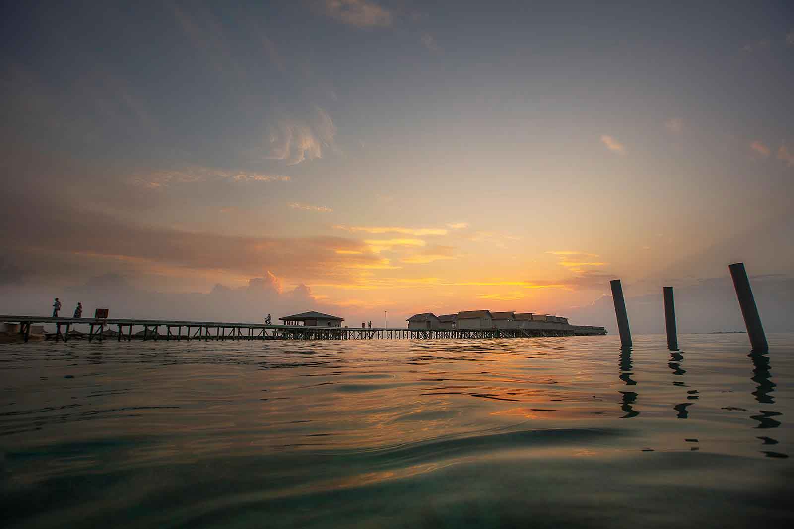 a stunning ocean scene of the maldives