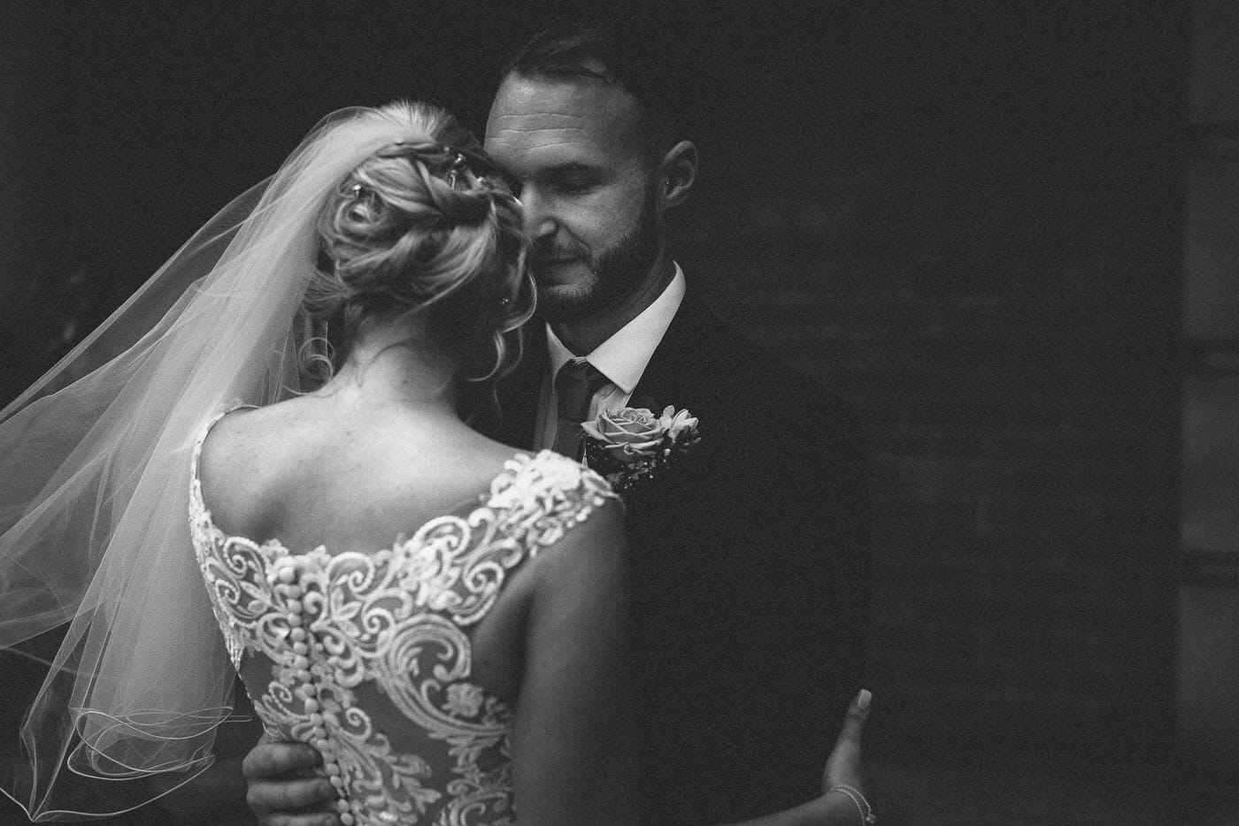 the beautiful bride and her new husband at Netley Hall in Shropshire