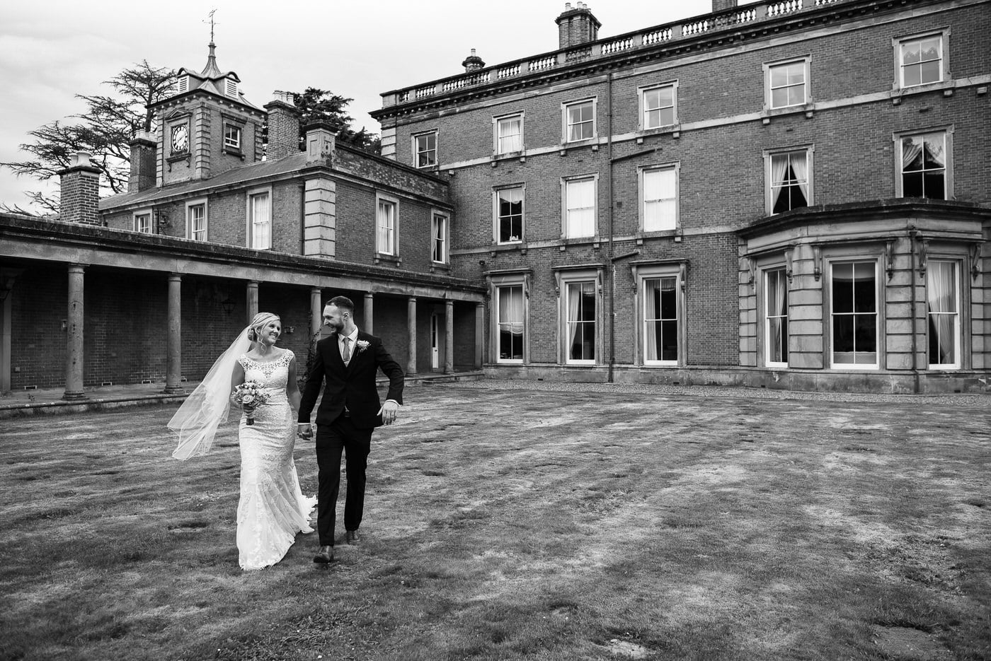the happy couple at Netley Hall