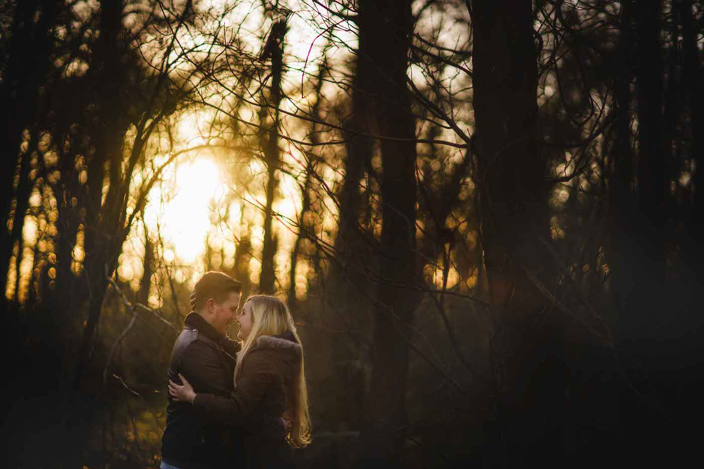 Shropshire lifestyle photographer with couple at Colemere