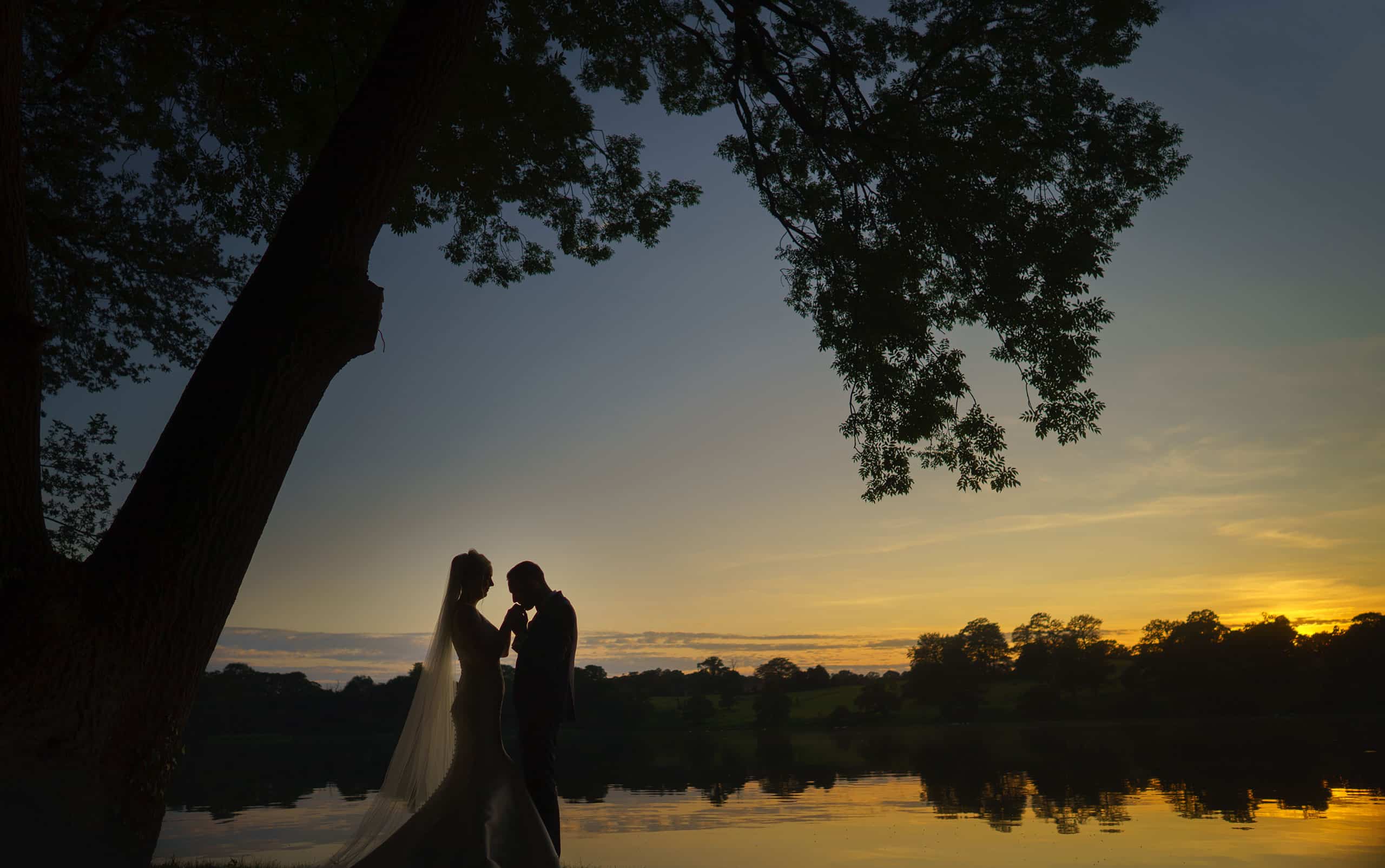 Bride and groom take some time out by combermere 