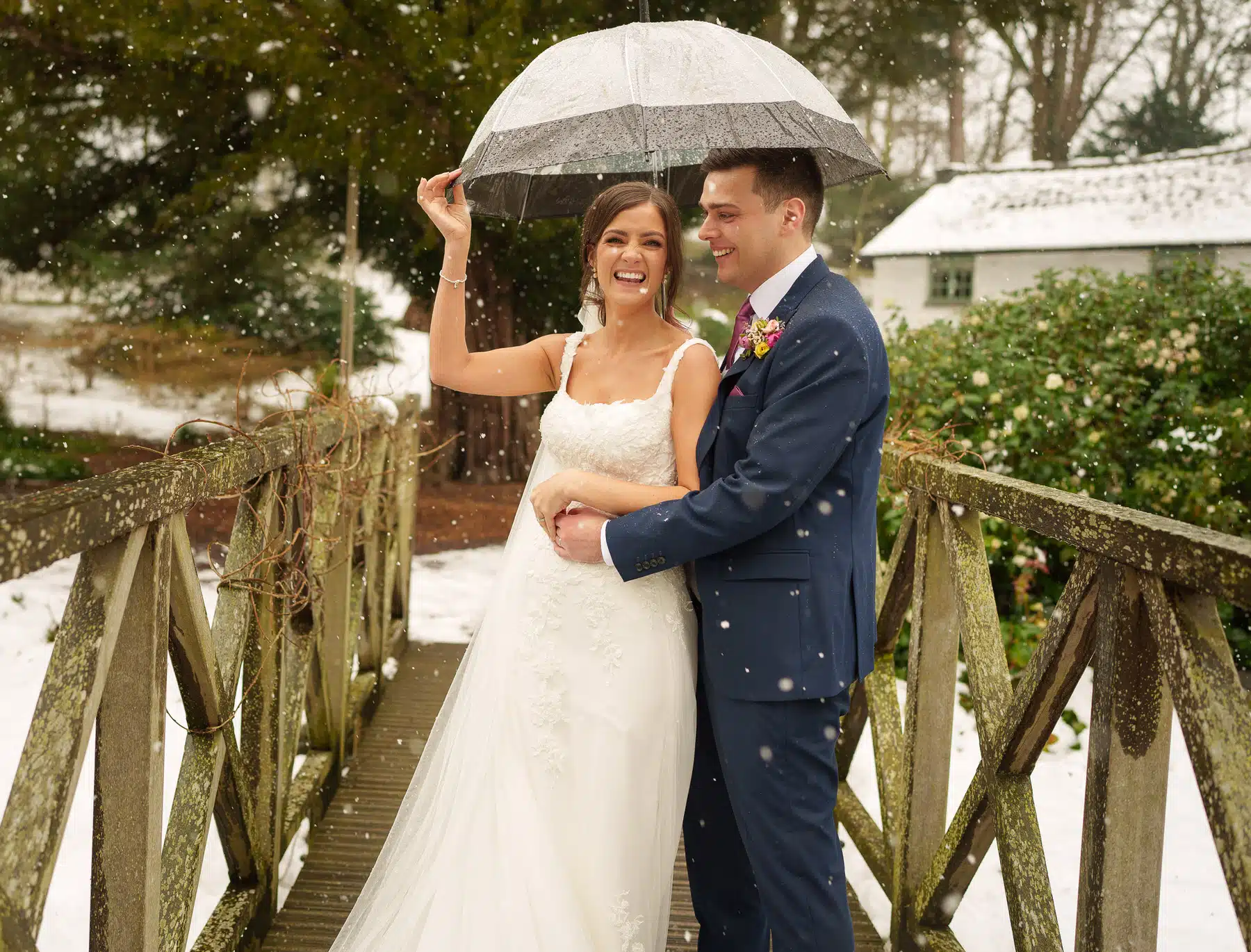 Bride with best sale umbrella